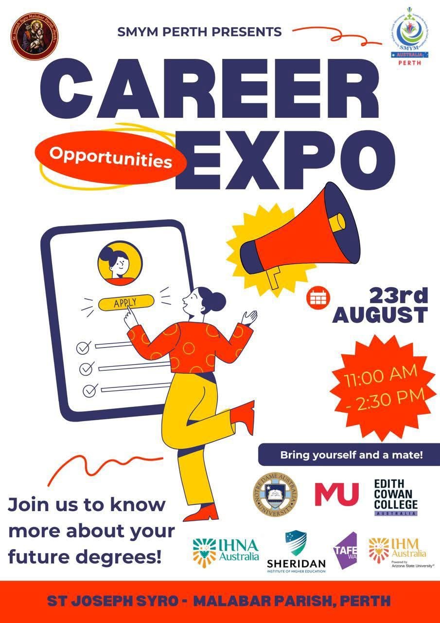 Career Expo Opportunities flyer — St Joseph Syro-Malabar Parish